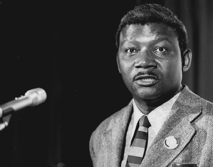 Black and white portrait of Herbert Chitepo